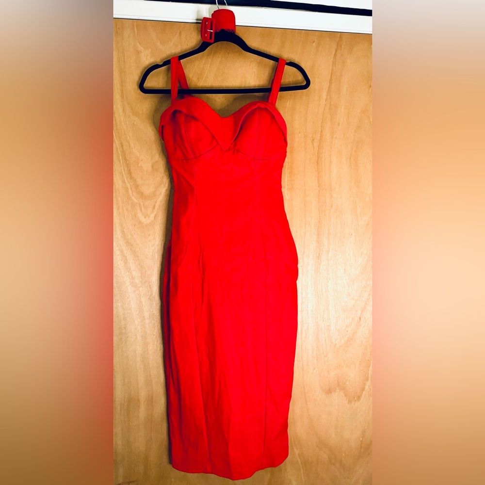 Red Vixen Pinup Dress (Belt Included)